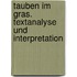 Tauben im Gras. Textanalyse und Interpretation