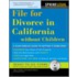 File for Divorce in California Without Children