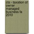 Cta - Taxation Of Owner Managed Business Fa 2010
