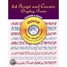 24 Script And Cursive Display Fonts Cd-rom And Book door Dover Publications