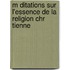 M Ditations Sur L'Essence de La Religion Chr Tienne