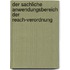 Der Sachliche Anwendungsbereich Der Reach-verordnung