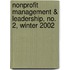 Nonprofit Management & Leadership, No. 2, Winter 2002