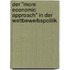 Der "more economic approach" in der Wettbewerbspolitik