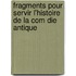 Fragments Pour Servir L'Histoire de La Com Die Antique