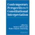 Contemporary Perspectives On Constitutional Interpretation