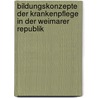 Bildungskonzepte der Krankenpflege in der Weimarer Republik door Ulrike Gaida