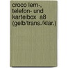 Croco Lern-, Telefon- Und Karteibox  A8 (gelb/trans./klar.) door Onbekend