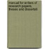 Manual For Writers Of Research Papers, Theses And Dissertati