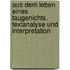 Aus dem Leben eines Taugenichts. Textanalyse und Interpretation