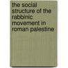 The Social Structure of the Rabbinic Movement in Roman Palestine door Catherine Hezser