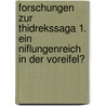 Forschungen zur Thidrekssaga 1. Ein Niflungenreich in der Voreifel? door Thidrekssaga -Forum e.V.