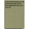 Unternehmenskauf und Anteilserwerb durch Management-Buy-Out / -Buy-In door Andreas Sattler