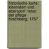 Historische Karte: Lobenstein und Ebersdorf nebst der Pflege Hirschberg, 1757