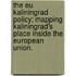 The Eu Kaliningrad Policy: Mapping Kaliningrad's Place Inside The European Union.