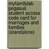 Myfamilylab Pegasus Student Access Code Card for Marriages and Families (Standalone)