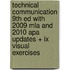 Technical Communication 9th Ed With 2009 Mla And 2010 Apa Updates + Ix Visual Exercises