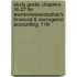 Study Guide, Chapters 16-27 For Warren/Reeve/Duchac's Financial & Managerial Accounting, 11th