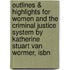 Outlines & Highlights For Women And The Criminal Justice System By Katherine Stuart Van Wormer, Isbn