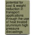 Potential For Cost & Weight Reduction In Transport Applications Through The Use Of Heat Treated Aluminium High Pressure Diecastings
