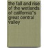 The Fall and Rise of the Wetlands of California''s Great Central Valley