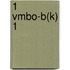 1 Vmbo-B(K) 1