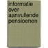 Informatie over aanvullende pensioenen