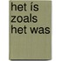 Het ís zoals het was