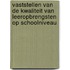 Vaststellen van de kwaliteit van leeropbrengsten op schoolniveau