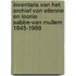 Inventaris van het archief van Etienne en Leonie Sabbe-Van Mullem 1845-1988