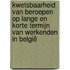 Kwetsbaarheid van beroepen op lange en korte termijn van werkenden in België