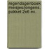 Regendagenboek meisjes/jongens, pakket 2x6 ex.