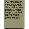 Inventariserend veldonderzoek door middel van proefsleuven in het plangebied Duizel-Noord (gem. Eersel) door M.C.M. Langeveld