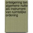 Onteigening ten algemene nutte als instrument van ruimtelijke ordening
