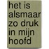 Het is alsmaar zo druk in mijn hoofd