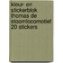 Kleur- en stickerblok Thomas de stoomlocomotief 20 stickers