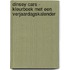 Dinsey Cars - kleurboek met een verjaardagskalender