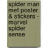Spider man met poster & stickers - Marvel Spider sense