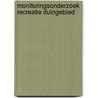 Monitoringsonderzoek recreatie duingebied door J.R. de Vries