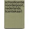 Schoollicentie Noorderpoort, Nederlands, licentiekaart door A.H. Wesdorp