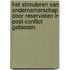Het stimuleren van ondernemerschap door reservisten in post-conflict gebieden