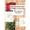Wat wij moeten weten by Willy Linthout