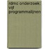 RdMC onderzoek: vijf programmalijnen