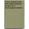 MEMS-based Linear Thermopile Detector Arrays for IR Microspectrometers door H. Wu