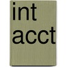 Int Acct by Libby Scott