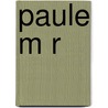 Paule M R door Victor Cherbuliez