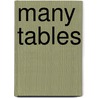 Many Tables by Hal Taussig