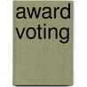 Award Voting by Bill Deane