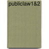 Publiclaw1&2 by Richard Kirkham