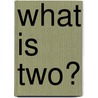 What is Two? door Molly Carroll